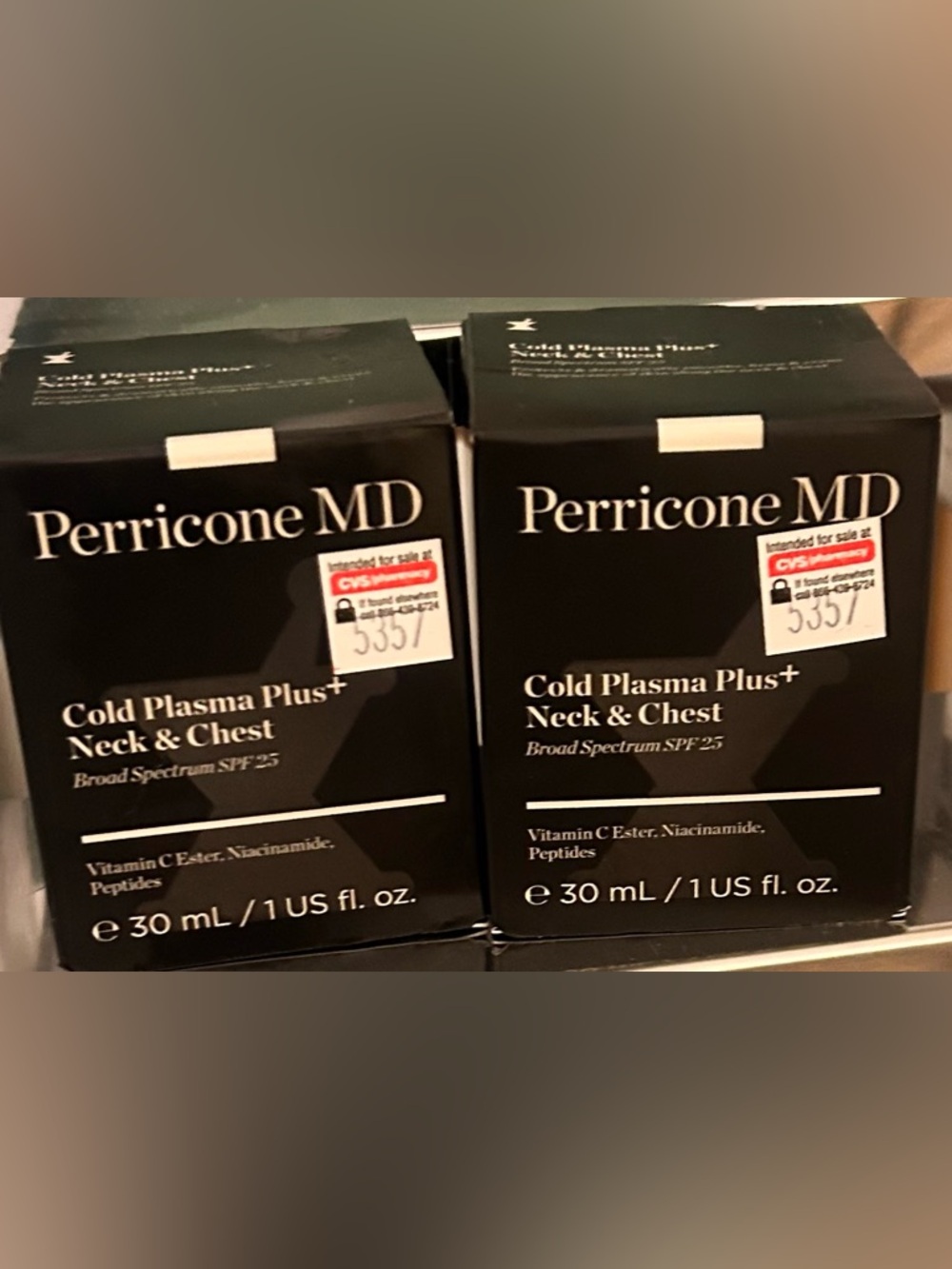 Perricone MD Cold Plasma Plus+ Neck & Chest SPF 25 1oz Cream NEW EXP: 9/27